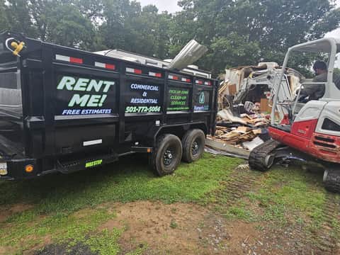Cleaning and junk removal work by Xenya's LLC in Central Arkansas