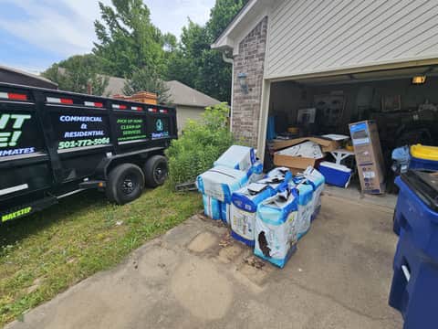 Cleaning and junk removal work by Xenya's LLC in Central Arkansas