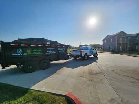 Cleaning and junk removal work by Xenya's LLC in Central Arkansas