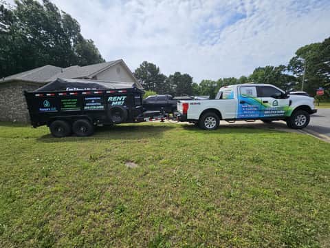 Cleaning and junk removal work by Xenya's LLC in Central Arkansas