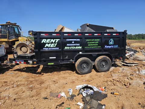 Cleaning and junk removal work by Xenya's LLC in Central Arkansas