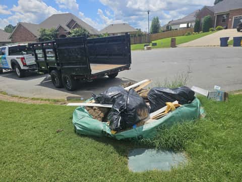 Cleaning and junk removal work by Xenya's LLC in Central Arkansas